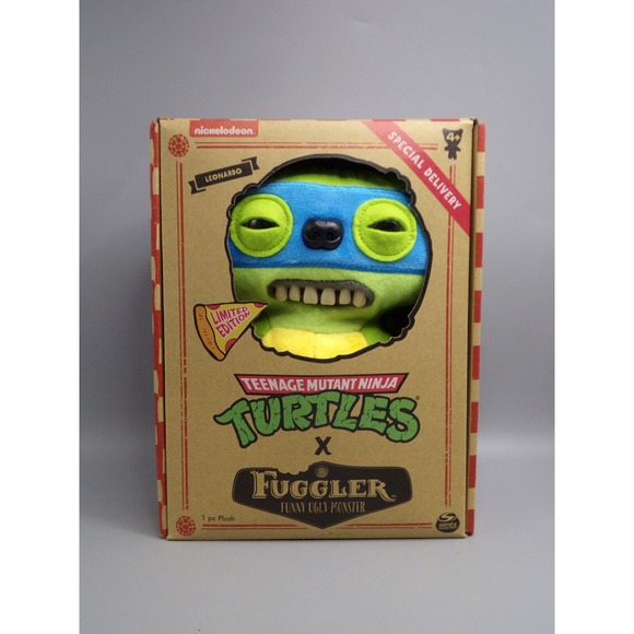 Teenage Mutant Ninja Turtles x Fuggler Other - Teenage Mutant Ninja Turtles LEONARDO Fuggler Plush Funny Ugly Monster Limited